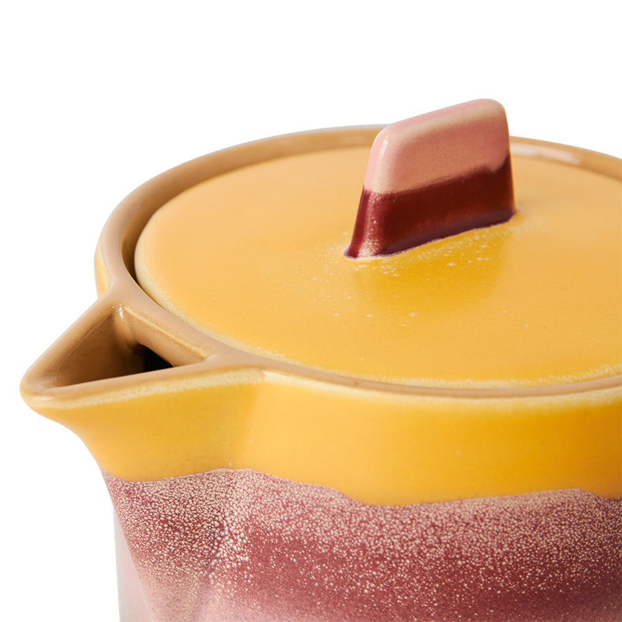 Tea Pot 70s Ceramics Sunset