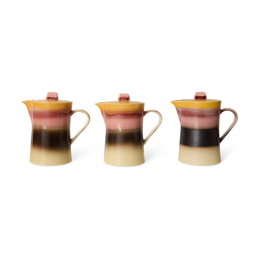 Tea Pot 70s Ceramics Sunset