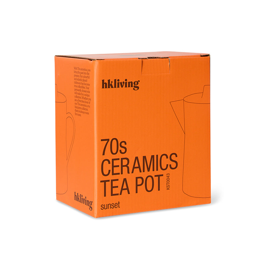 Tea Pot 70s Ceramics Sunset