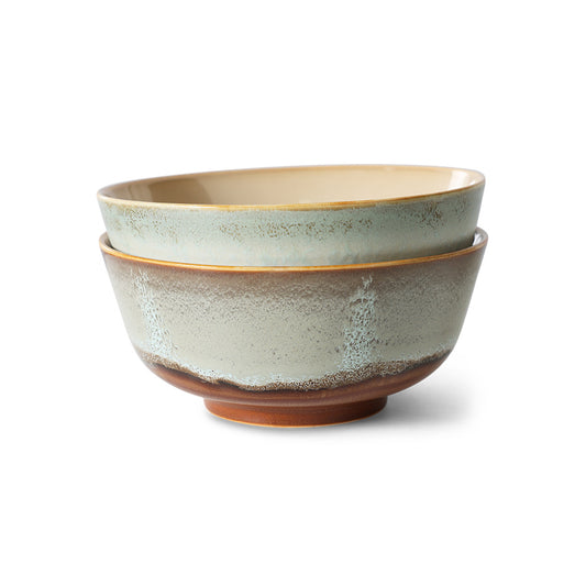 Ramen Bowls 70s Ceramic Verge 2er Set