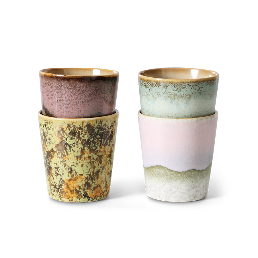 Coffee Mugs 70s Ceramics Serendipity 4er Set