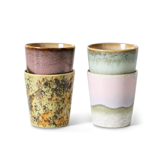 Coffee Mugs 70s Ceramics Serendipity 4er Set
