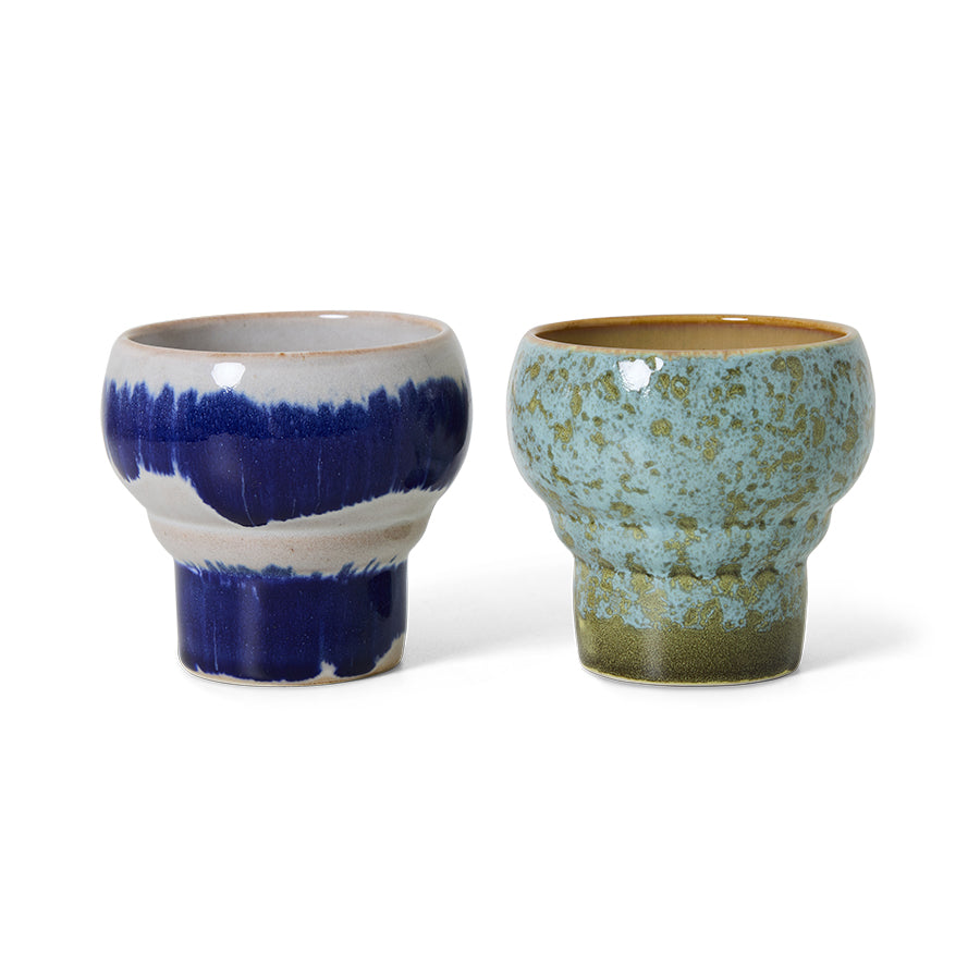 Lungo Mugs 70s Ceramics Symbolist 2er Set