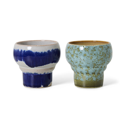 Lungo Mugs 70s Ceramics Symbolist 2er Set