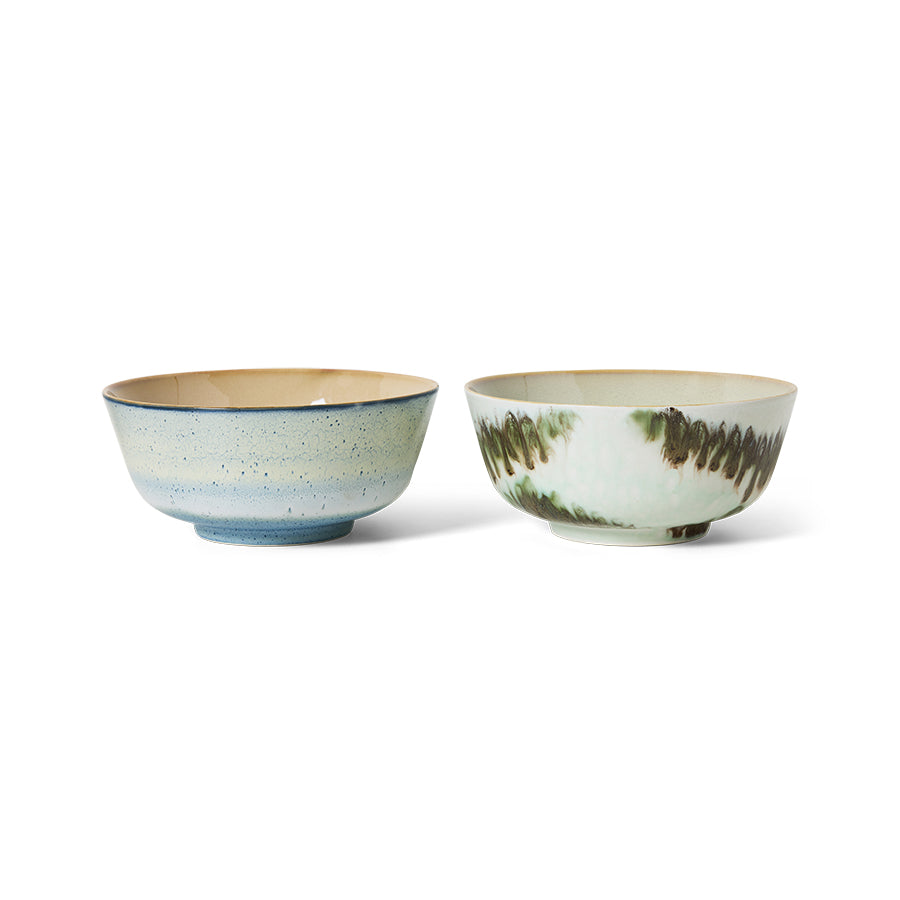 Ramen Bowls 70s Ceramics Minimalist 2er Set