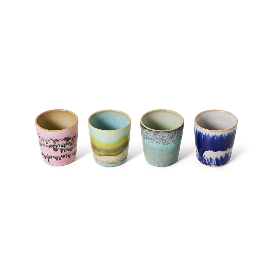 Egg Cups 70s Ceramics Vibrance 4er Set