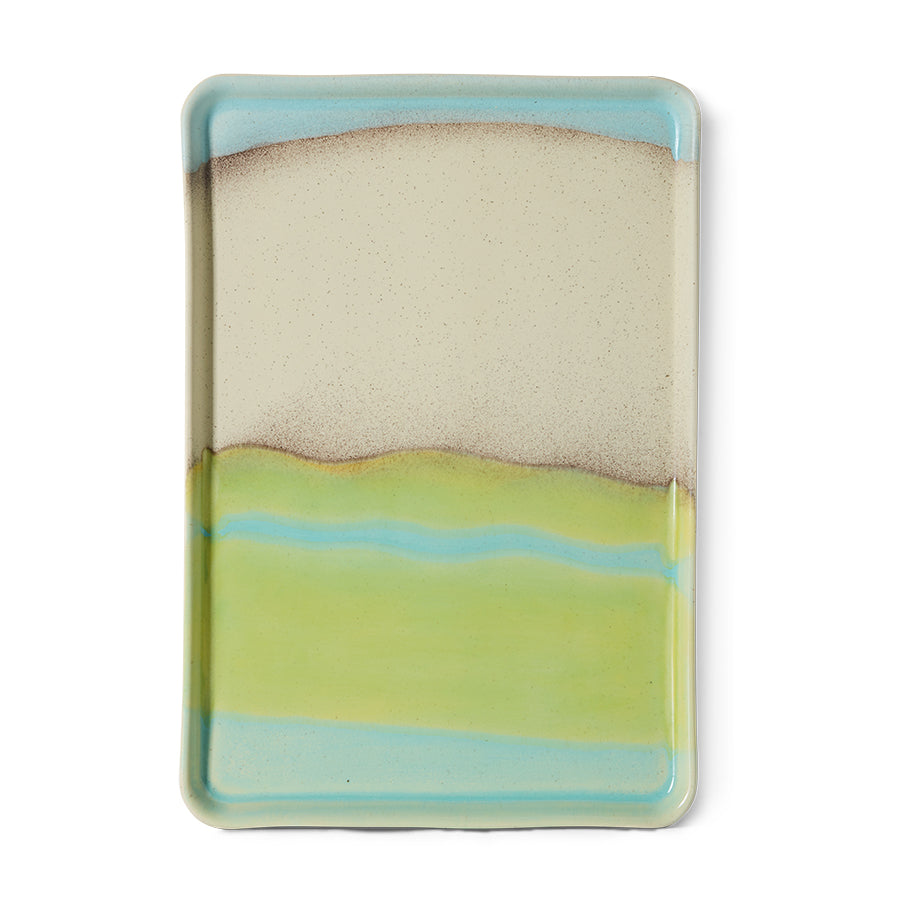 Large Tray 70s Ceramics Glint