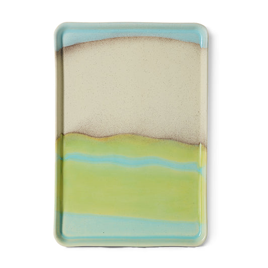 Large Tray 70s Ceramics Glint