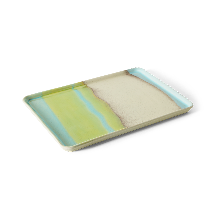 Large Tray 70s Ceramics Glint