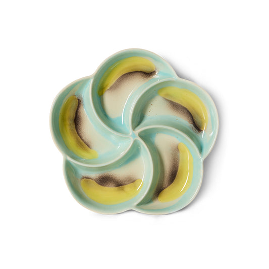 Snack Tray 70s Ceramics Glint