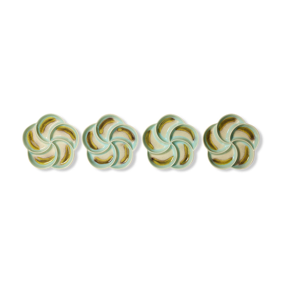 Snack Tray 70s Ceramics Glint
