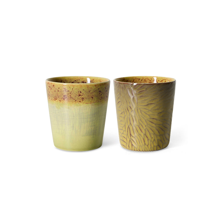 Coffee Mugs 70s Ceramics Van Gogh Sunflowers 2er Set