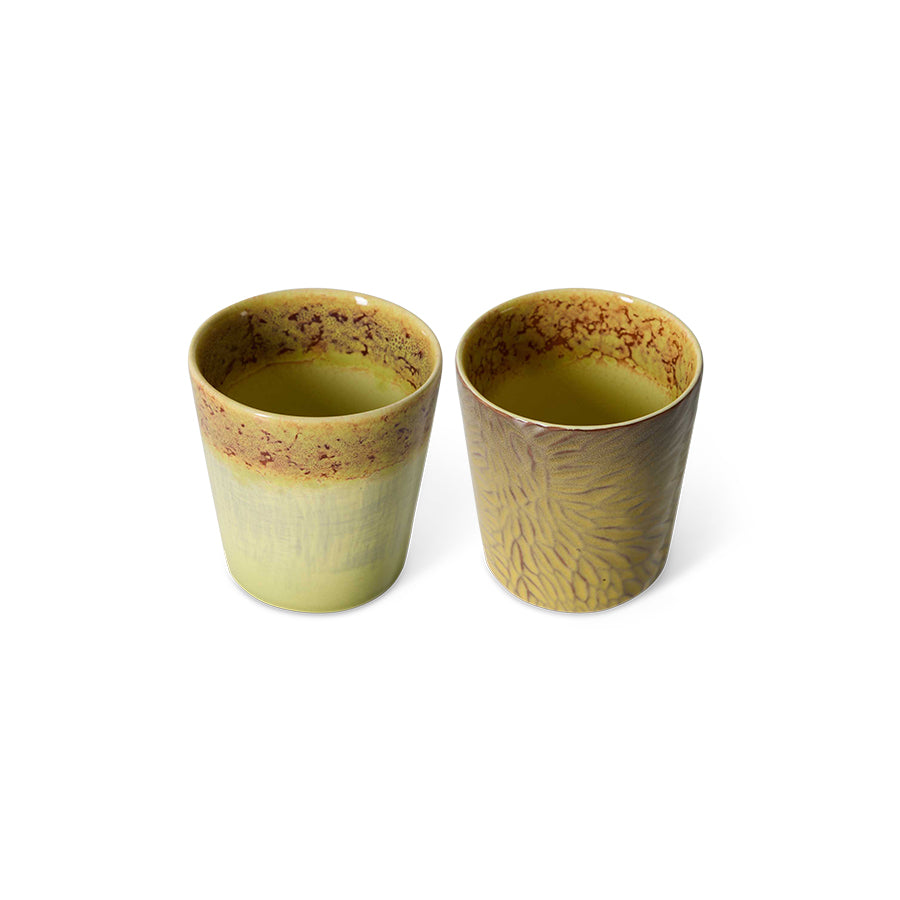 Coffee Mugs 70s Ceramics Van Gogh Sunflowers 2er Set