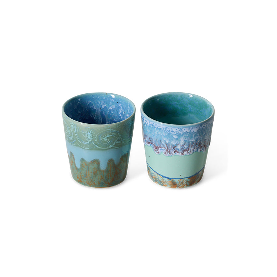 Coffee Mugs 70s Ceramics Van Gogh Self Portrait 2er Set
