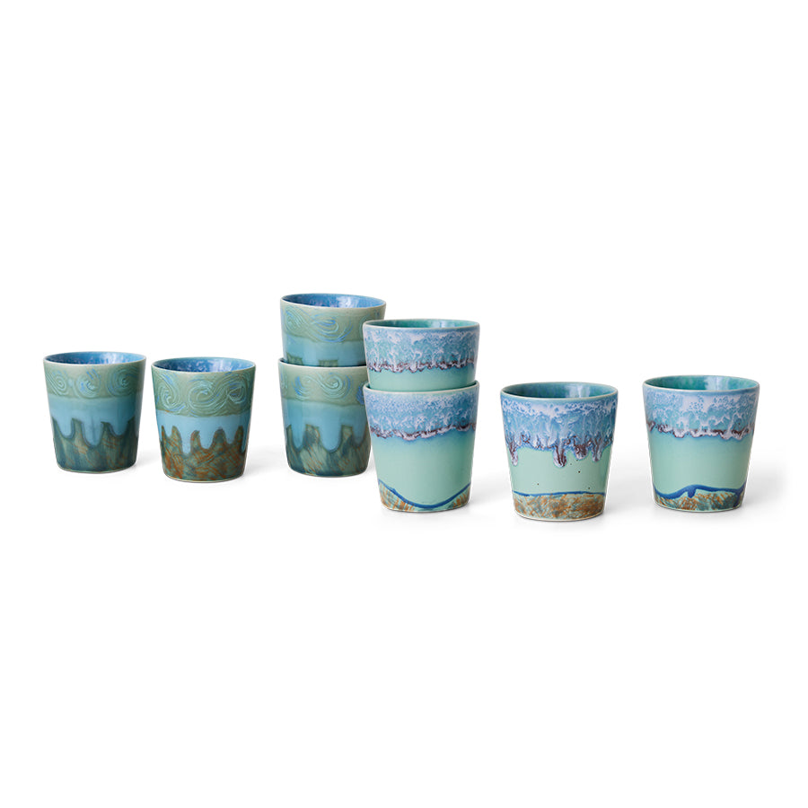 Coffee Mugs 70s Ceramics Van Gogh Self Portrait 2er Set
