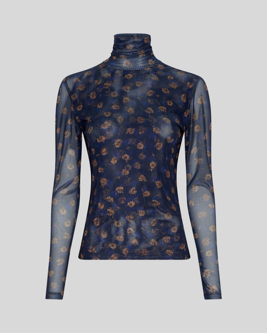 MSCHGinie Mesh Top mit Rollkragen