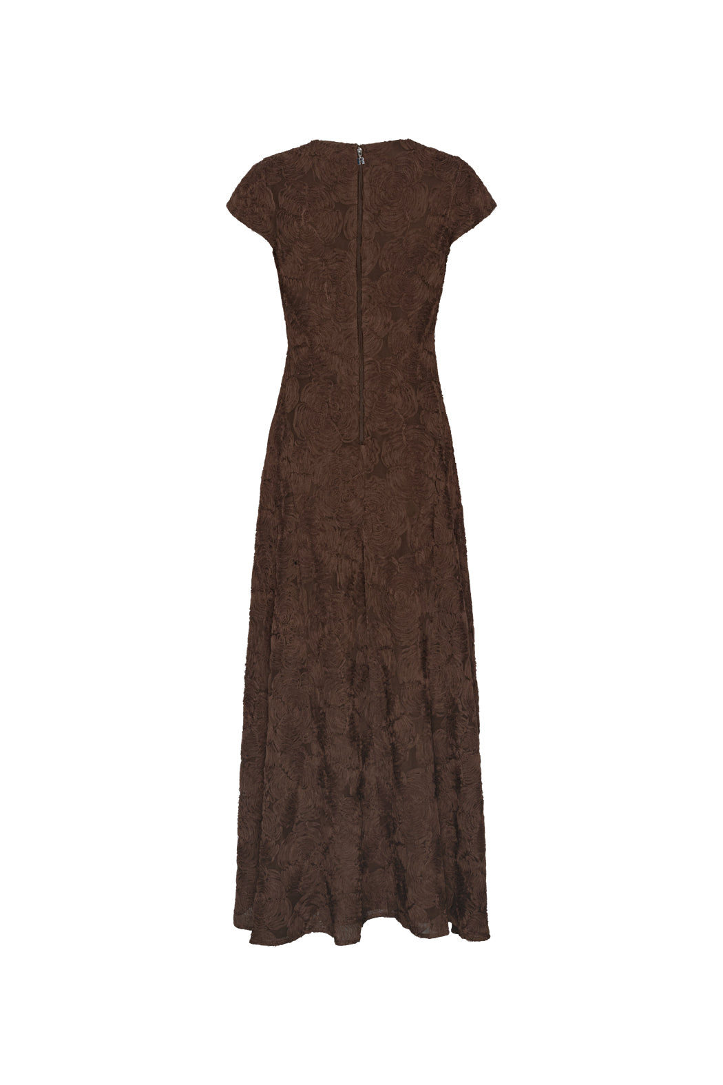 FLOWER MESH MAXI DRESS