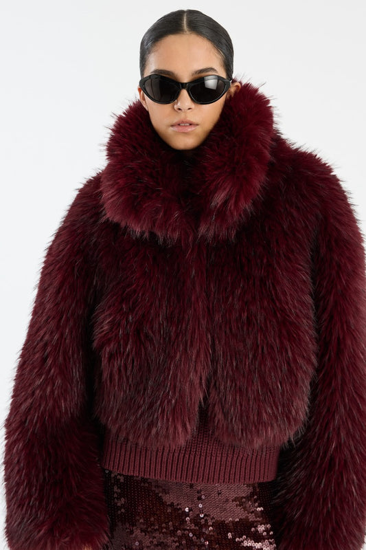 Faux Fur Crop Jacket