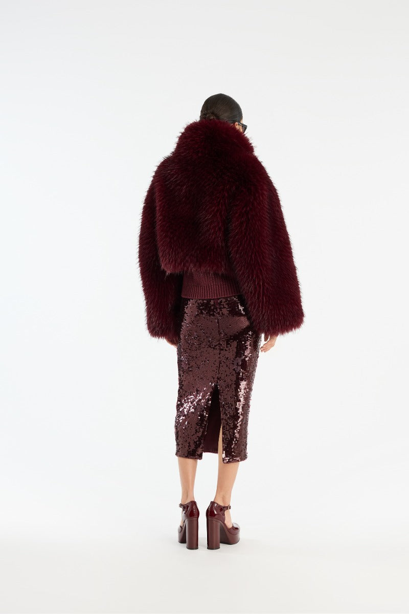 Faux Fur Crop Jacket