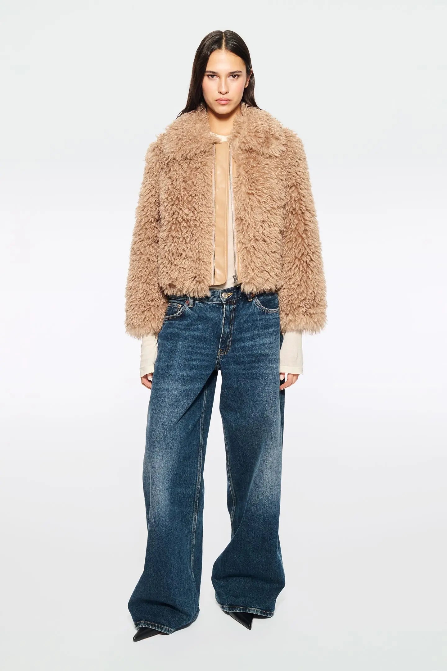 Kunstpelz Jacke ZayleSS Toffee