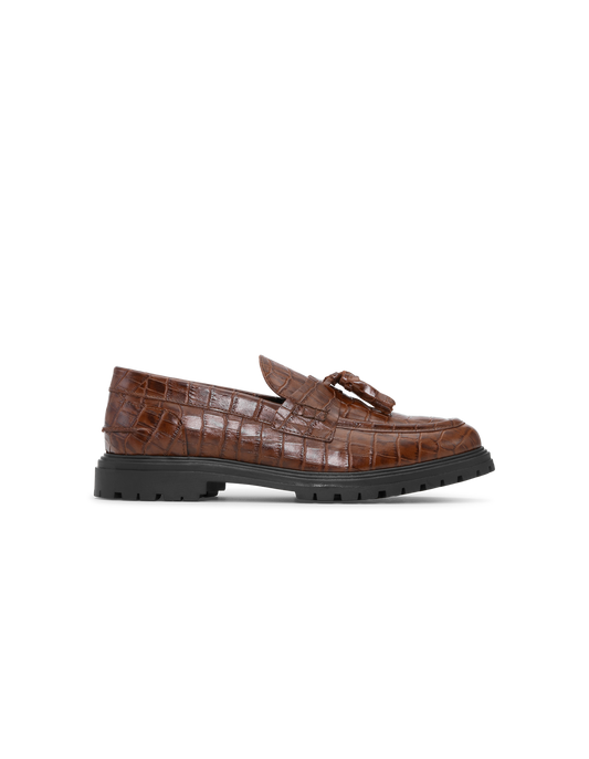 Loafer Thratcher Croco Tassel