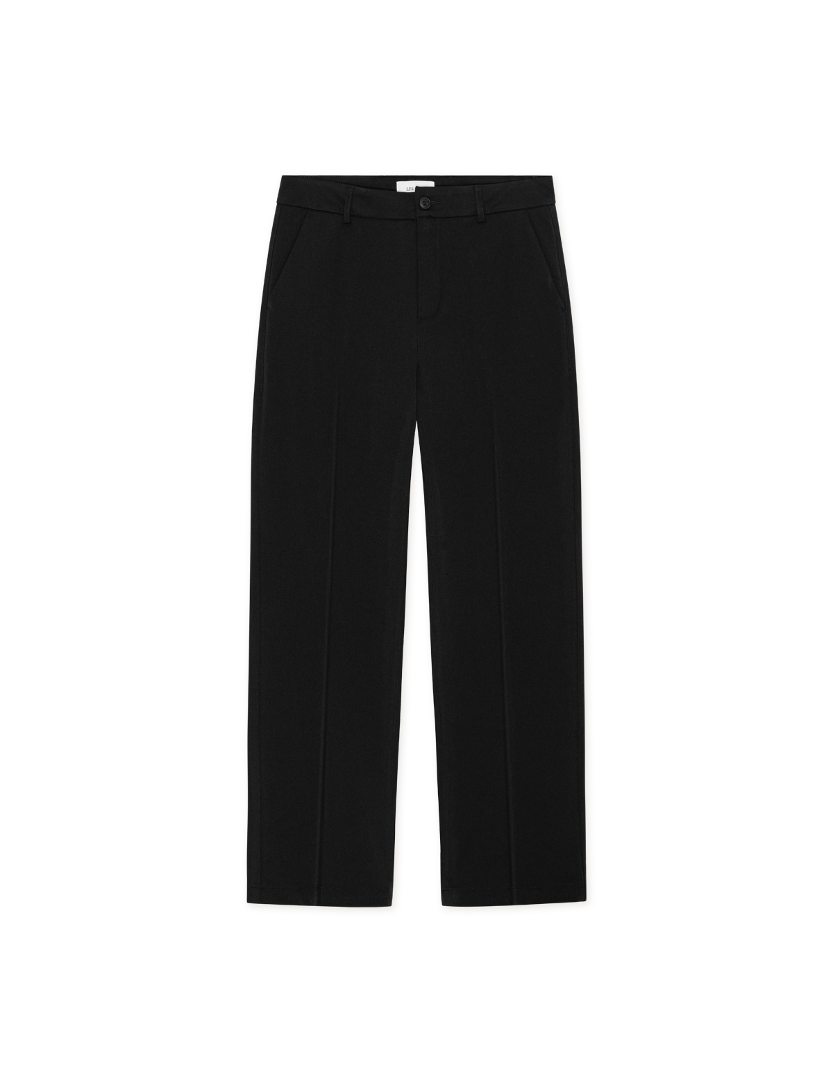 Solid Slak Pants Como Black