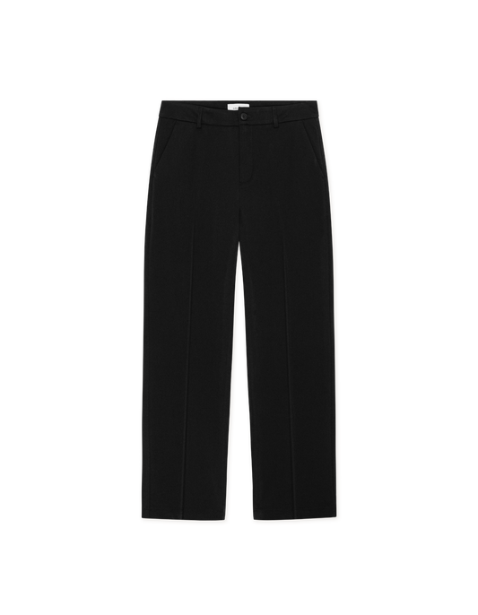 Solid Slak Pants Como Black