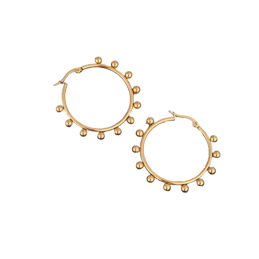Hingucker Creolen "Villads" in Gold